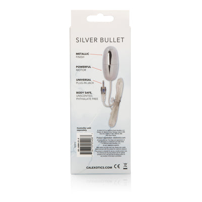 Shimmering Silver Bullet for Targeted Stimulation and Powerful Buzzing Bliss - Get Yours Today!