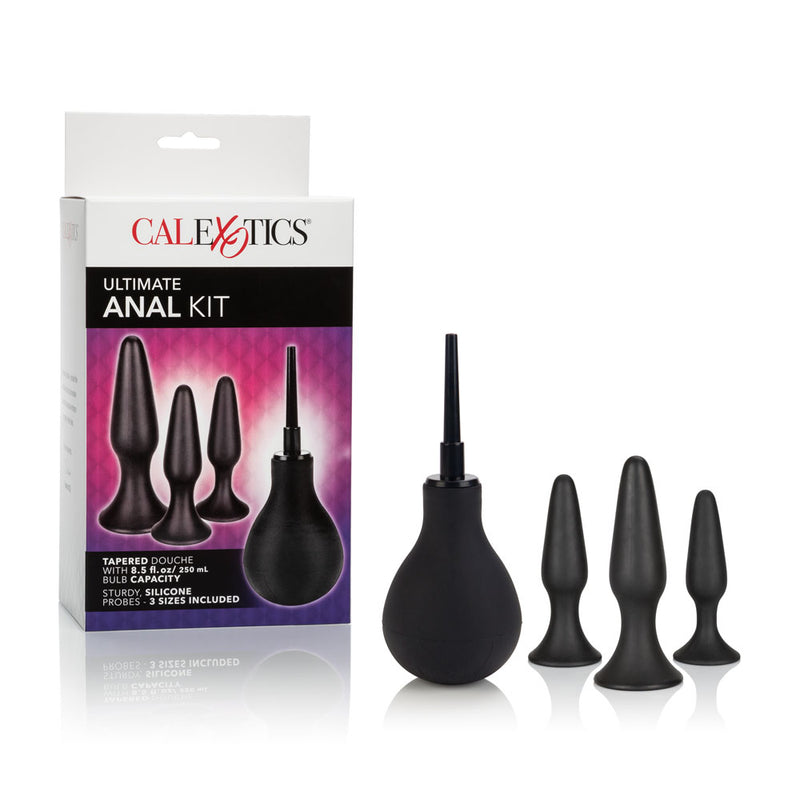 Graduated Anal Plug Set with Enema Bulb for Safe and Thrilling Stimulation