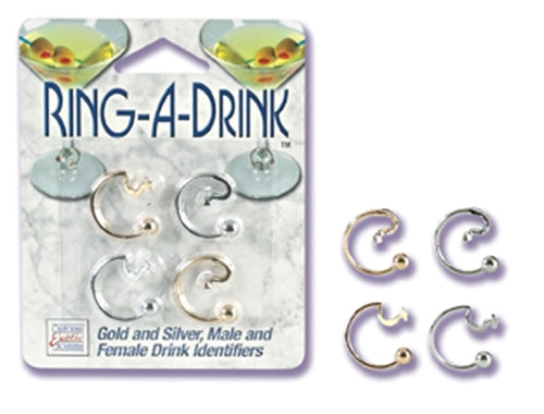 Never Lose Your Drink Again with Personalized Ring a Drink Identifiers!