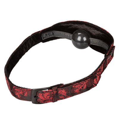 Luxurious Brocade Strap Ball Gag for Erotic Restraint Play and Fetish Collection - Scandal Hidden Pleasure