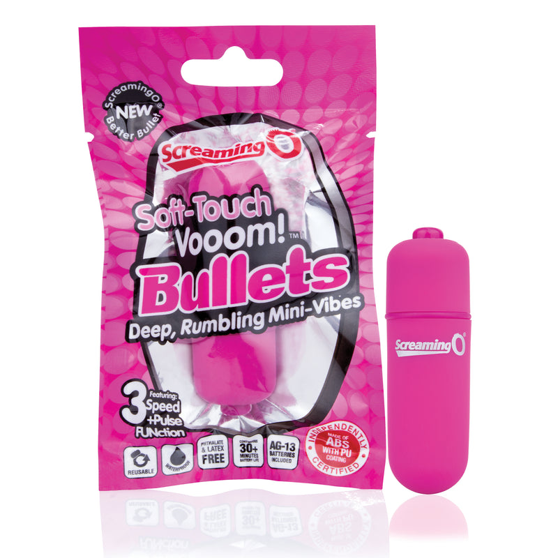 Enhance Your Pleasure with Soft-Touch Vooom Bullets - Waterproof, Powerful, and Customizable!