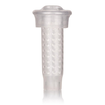 Upgrade Your Solo Play with the Optimum Series Stroker Pump Sleeve - Mouth-Shaped Sleeve with Stimulating Beads for Intense Pleasure