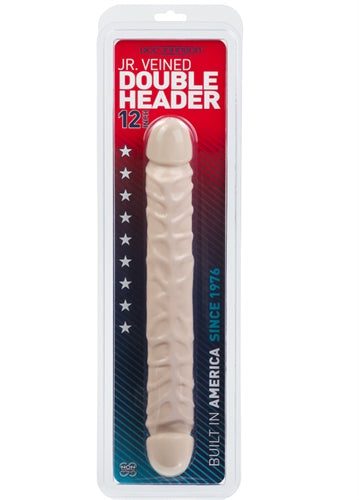 Double Your Pleasure with Our Veined 12-Inch Latex-Free Double Dong