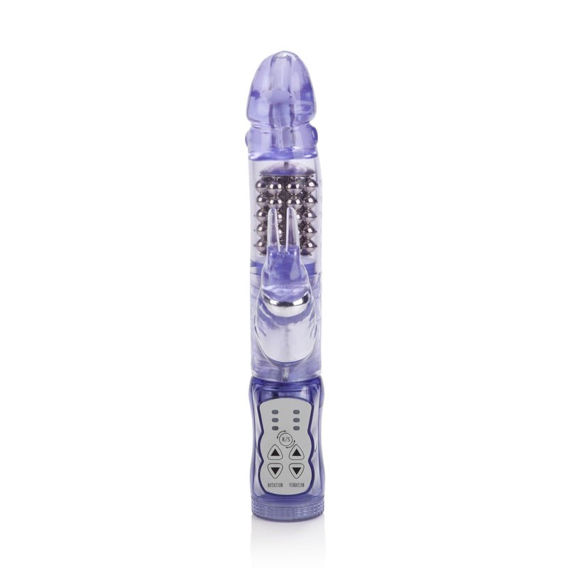 Ultimate Pleasure: Waterproof Jelly Vibrator with Rotating Head and Clit Stimulators