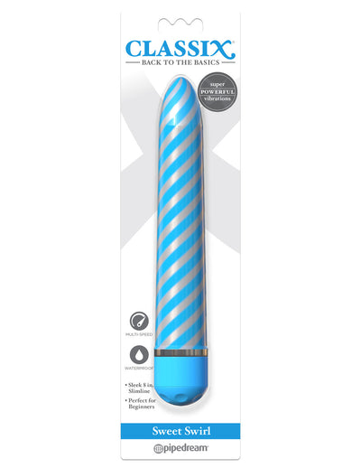 Sweet Swirl 8-Inch Vibrator - Your Fun, Spiral Pleasure Friend!