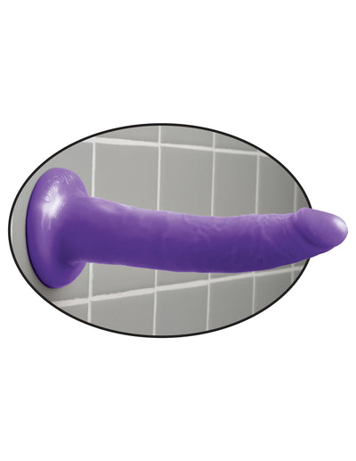 Purple Dillio 7" Dildo with Suction Cup and Harness Compatibility