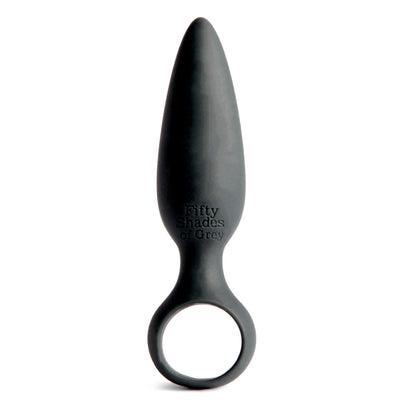 50 Shades Skin Safe Silicone Butt Plug: Spice Up Your Intimate Moments with Comfortable Fit and Finger Loop