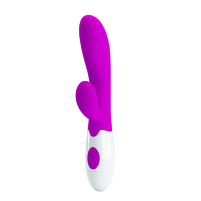 Smooth Satisfaction Rabbit Vibe: Dual Motors, 30 Functions, Satin Finish Silicone for Increased Sensitivity and Relaxation.