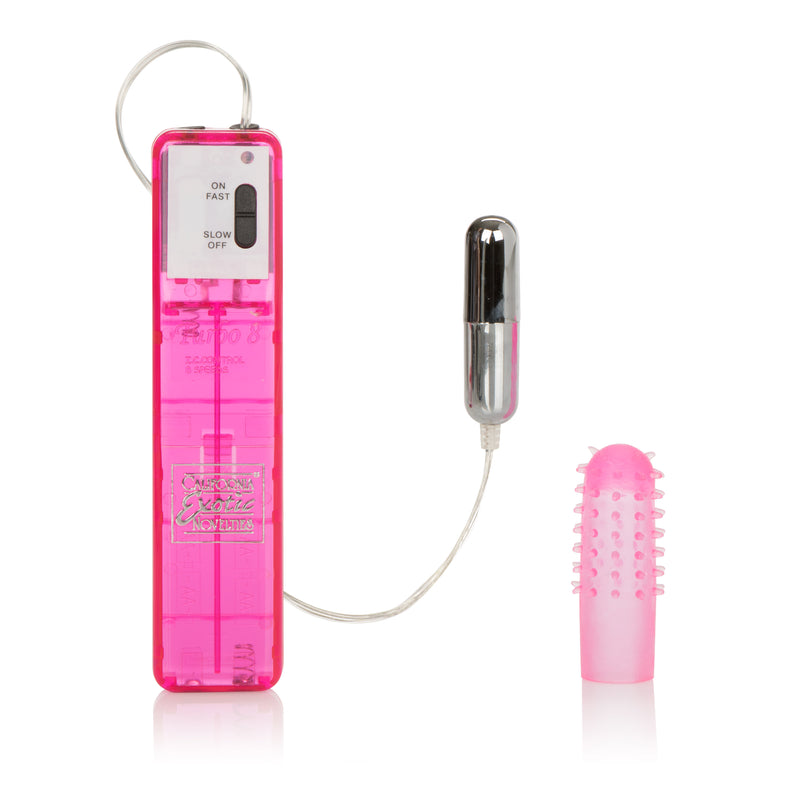 Rev Up Your Pleasure with the Turbo 8 Bullet Vibrator - 8 Speeds and Remote Control Included!