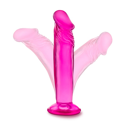 Spice up your sex life with the Sweet n' Small 6 Inch Suction Cup Dildo - a colorful and versatile toy for ultimate pleasure and comfort!