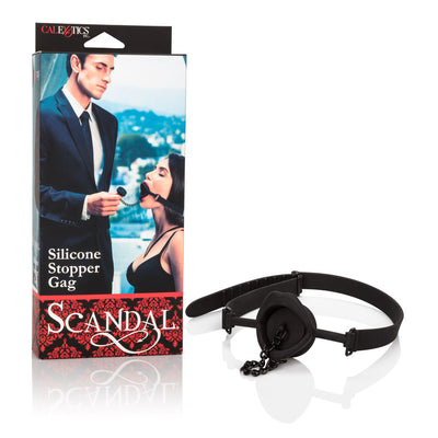 Spice Up Your Sex Life with the Scandal Silicone Stopper Gag!