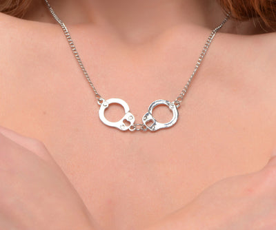 Sensual Handcuff Necklace - Elegant and Subtle Jewelry for Spicing Up Your Bedroom