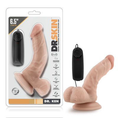 Meet Dr. Skin's Curved Vibrating Cock - Your Ultimate Pleasure Companion!