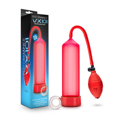 Maximize Pleasure with Performance VX101 Pump and Cock Ring Set