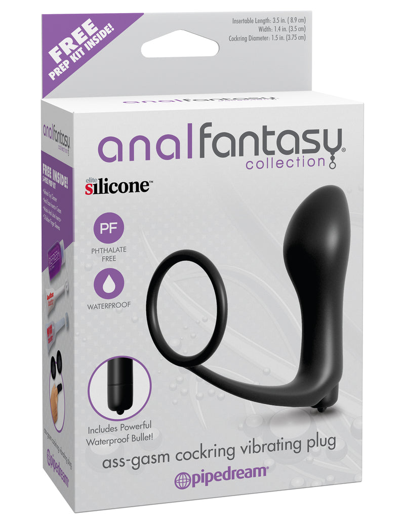 Experience Explosive Pleasure with the Ass-Gasm Vibrating Cockring Plug