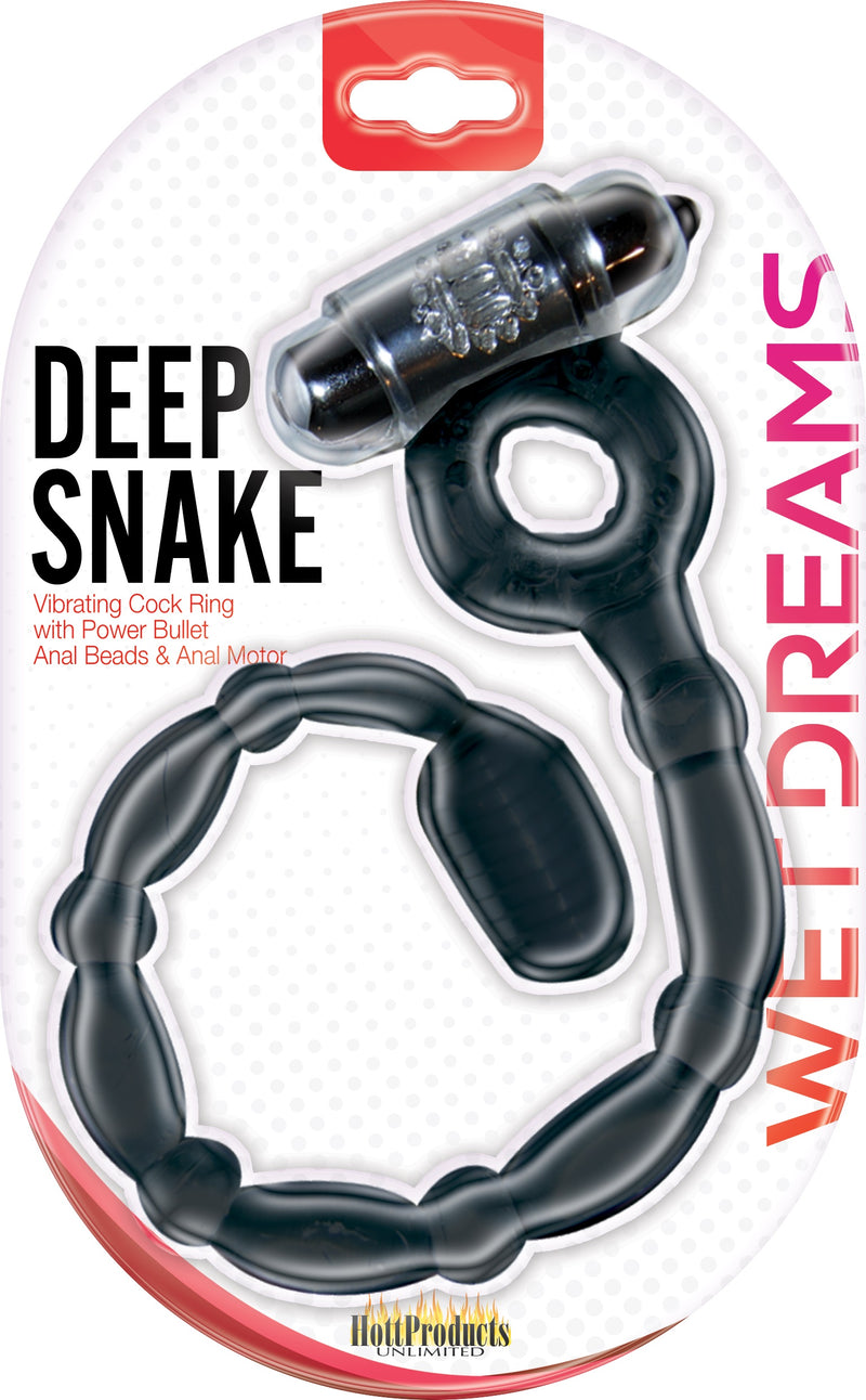 Experience Intense Pleasure with the Deep Snake Penis Ring and Vibrating Beads