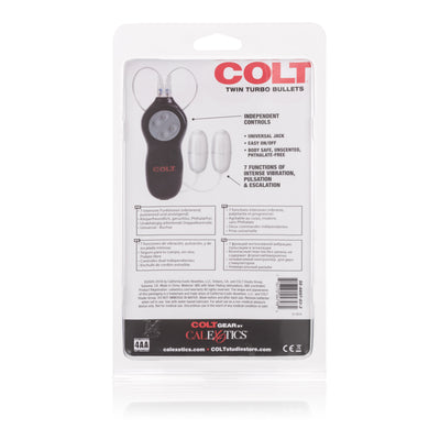 Enhance Your Playtime with the Colt Twin Turbo Bullet - 7 Powerful Vibration Functions and Independent Controls!