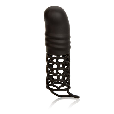 Silicone 2 Inch Extender with Gentle Curve and Scrotum Strap