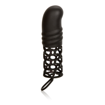 Silicone 2 Inch Extender with Gentle Curve and Scrotum Strap