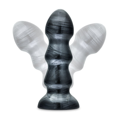 Triple Crown Anal Plug with Suction Cup Base: The Jet Black Jack