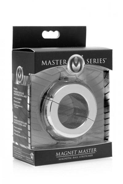 Upgrade Your Play with the Magnet Master Magnetic Ball Stretcher - Durable Stainless Steel for Maximum Pleasure and Sensitivity Boost.