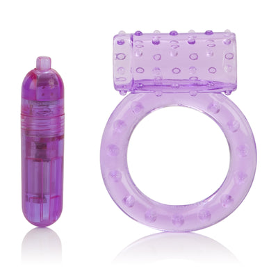 Ultimate Pleasure Silicone Cockring with Clit Stimulation
