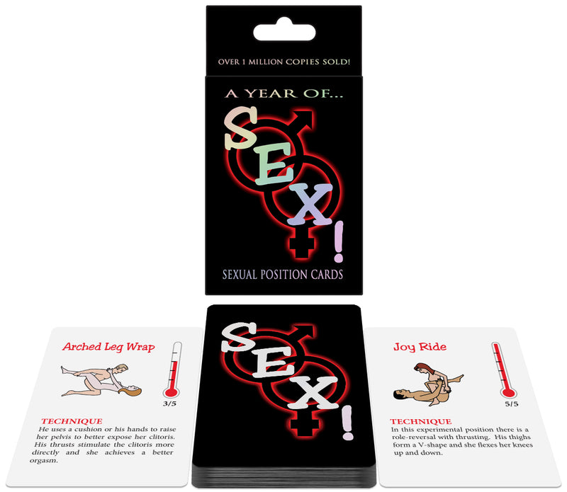 Spice up your love life with Sex! The Ultimate Card Game for Couples. 50 cards, 3 rules, and endless possibilities for pleasure.