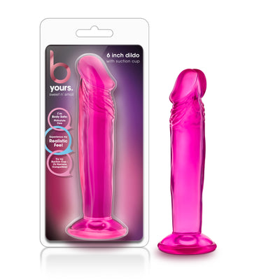 Spice up your sex life with the Sweet n' Small 6 Inch Suction Cup Dildo - a colorful and versatile toy for ultimate pleasure and comfort!