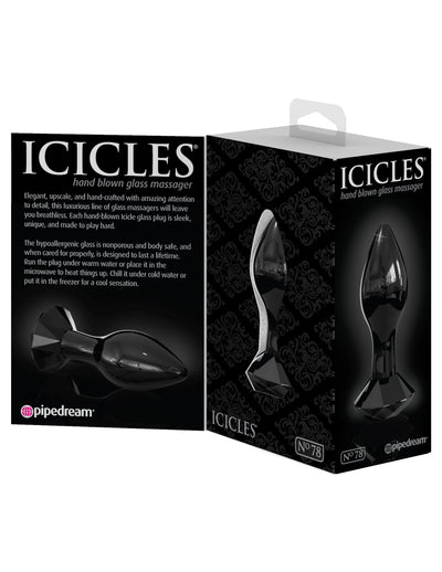 Luxurious Hand-Crafted Glass Anal Plug for Next-Level Pleasure and Peace of Mind - Icicles #78