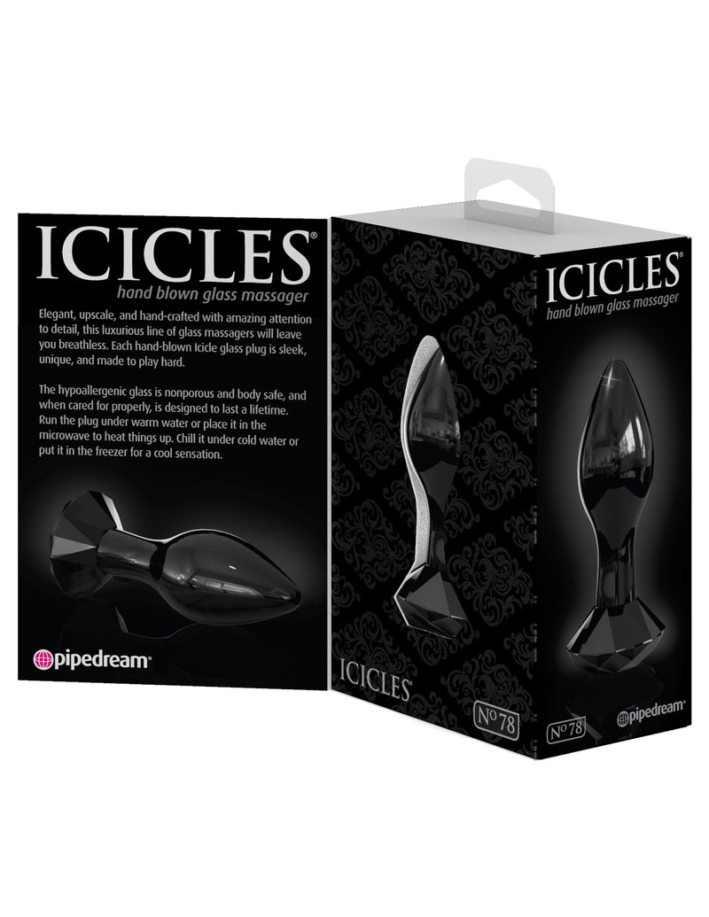 Luxurious Hand-Crafted Glass Anal Plug for Next-Level Pleasure and Peace of Mind - Icicles 