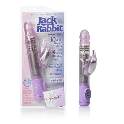 Triple Thrust Rabbit - 3 Rows of Beads, 6 Speeds of Thrusting, 7 Functions of Vibration, Pulsation, and Escalation, EZ Load Battery Pack.