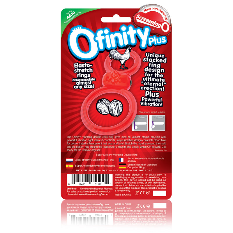 Maximize Your Pleasure with the Ofinity Plus Vibrating Erection Ring - Last Longer and Enjoy More Intense Orgasms!
