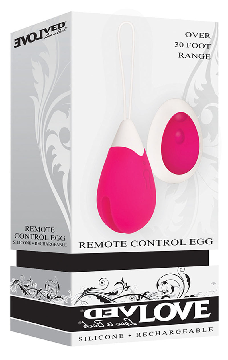 Rechargeable Vibrating Egg with Remote Control and 10 Functions for Hands-Free Fun and Couples Play - Waterproof and Easy to Clean.