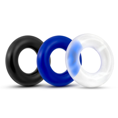 Maximize Pleasure with Stay Hard Donut Rings - 3 Pack of Stretchy and Body Safe Rings for Longer and Stronger Sessions!