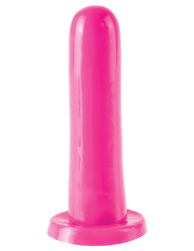 Smooth Satisfaction Dildo - Flexible, Non-Phallic, and Suction Cup Base for Wallbanging Fun and Strap-On Play - 5 Inches Long and 1.3 Inches Wide.