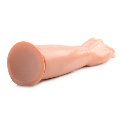 Hand and Forearm Dildo for Deep Penetration and Intense Massage Pleasure with Suction Cup Base.