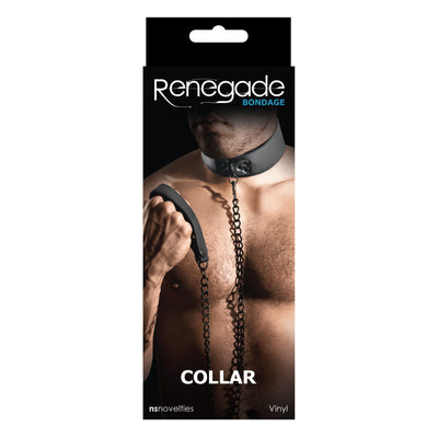 Renegade Bondage Collar & Chain: The Ultimate Accessory for Dominating or Being Dominated!