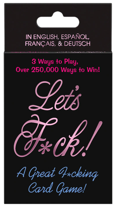 Spice up your love life with Let's Fck Card Game - 48 naughty cards and endless possibilities for steamy fun!