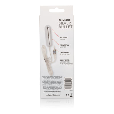 Slimline Silver Bullet: Interchangeable, Ultra-Sleek, and Perfect for Pinpoint Stimulation.