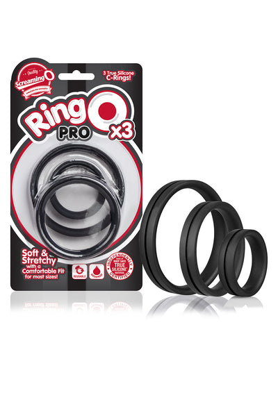 Stretchy Silicone Play Rings Trio - Comfortable and Fun for All Sizes!