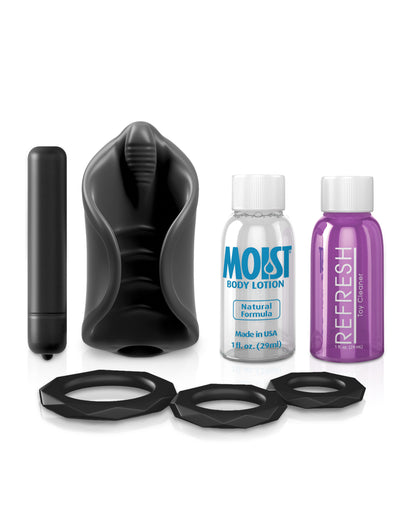 Ultimate Male Masturbation Aid: Vibrating Silicone Stimulator for Peak Pleasure
