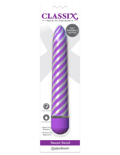 Sweet Swirl 8-Inch Vibrator - Your Fun, Spiral Pleasure Friend!