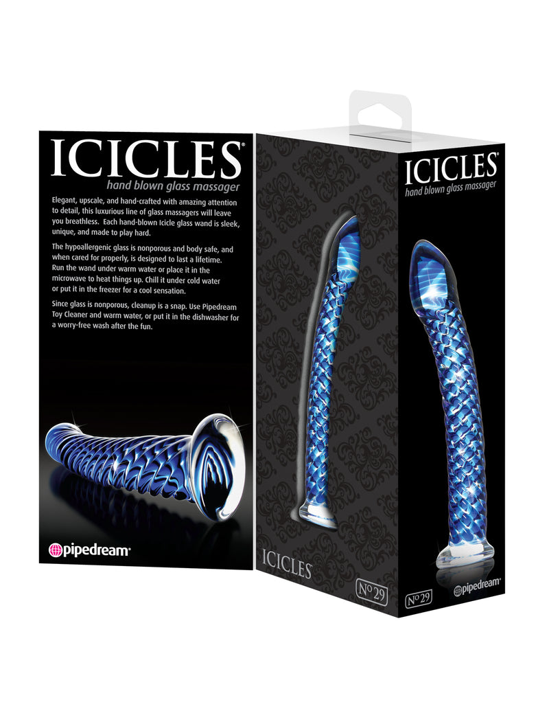 Eco-Friendly Glass Toy for Luxurious Sensations: Icicle Glass Massager