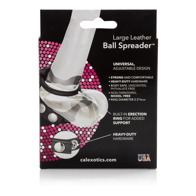 Leather Ball Spreader for Intensified Pleasure and Prolonged Performance