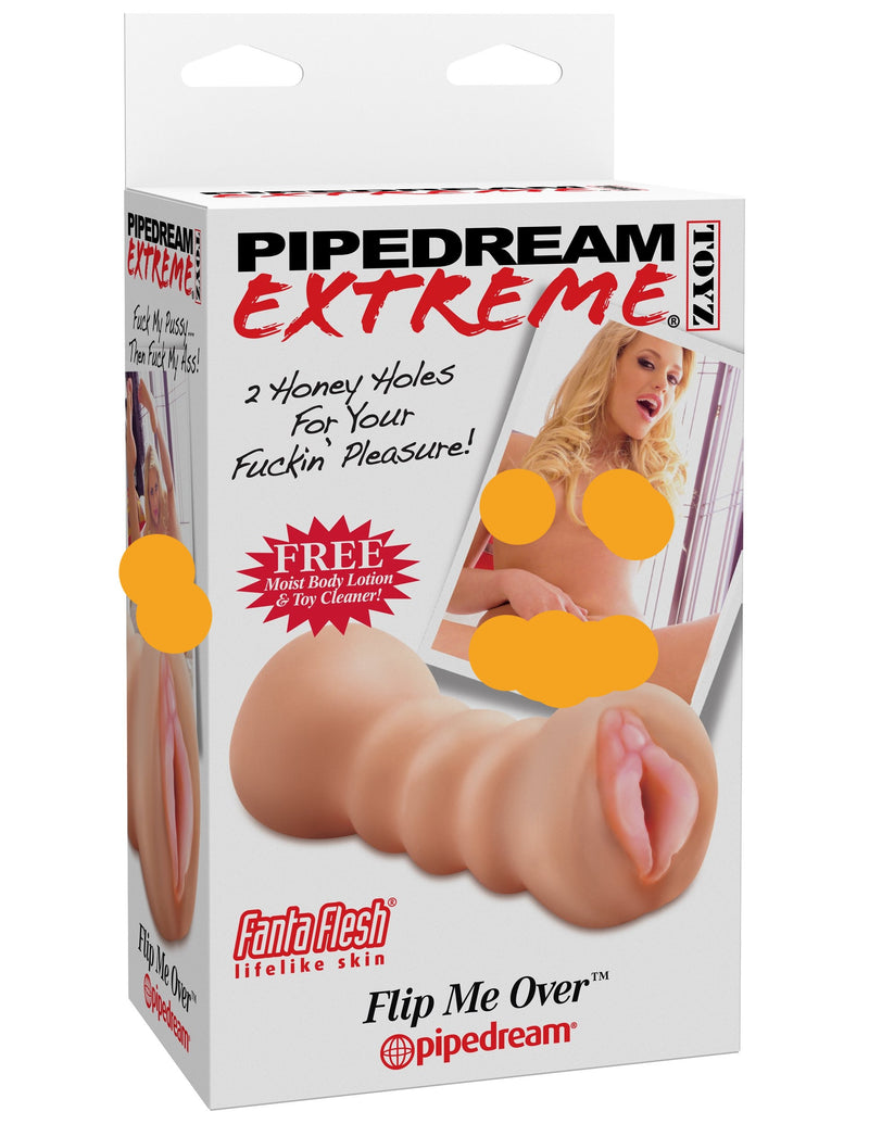 Ultimate Dual Hole Stroker with Fanta Flesh Material, Moist Lotion, and Toy Cleaner for Pure Ecstasy.