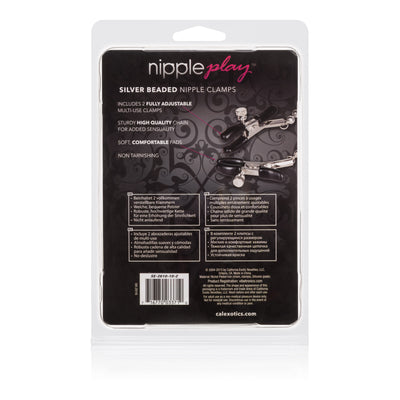Rubber-Coated Adjustable Nipple Clamps for Sensual Pleasure and Kinky Play
