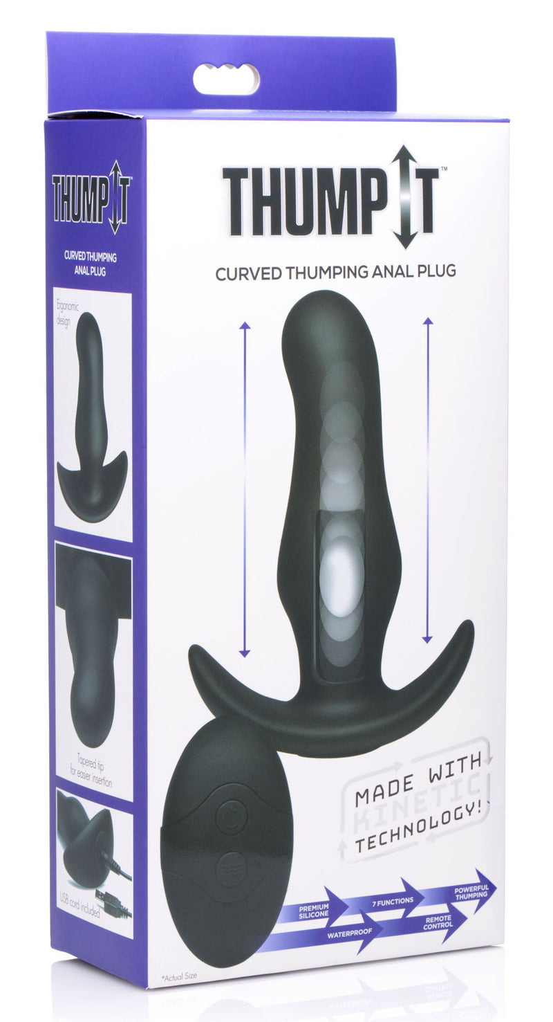 Experience Sensational Pleasure with Thump It Curved Butt Plug