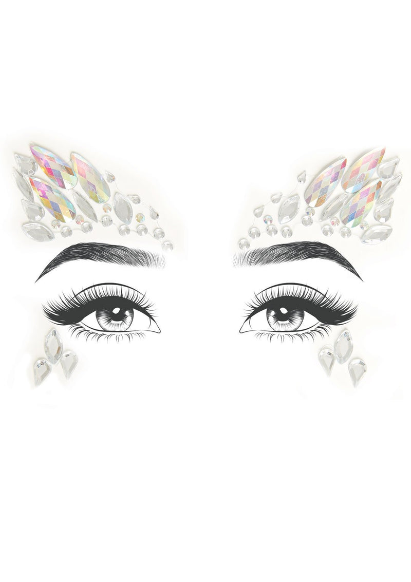 Flirty and Fun Adhesive Face Jewels for Confident Sparkling Looks
