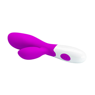 30 Mode Purple Silicone Rabbit Vibrator for Mind-Blowing Pleasure and G-Spot Stimulation