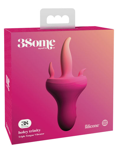 Triple Your Pleasure with 3Some's Holey Trinity Vibrator - Multi-Function and USB Rechargeable for Ultimate Sensations